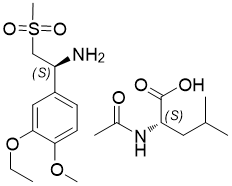 (S)-1-(3-乙氧基-4-甲氧基苯基)-2-(甲基磺?；?乙胺 N-乙?；?L-亮氨酸鹽