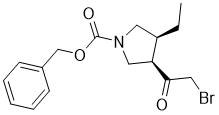 (3R,4S)-3-(2-溴乙?；?-4-乙基-1-吡咯烷羧酸芐酯