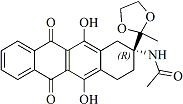(R)-(-)-9-乙?；?9-[1,1-(乙二氧撐)乙基]-6,11-二羥基-7,8,9,10-四氫-5,12-萘并萘二酮
