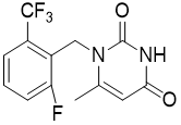1-[2-氟-6-(三氟甲基)芐基]-6-甲基嘧啶-2,4(1H,3H)-二酮