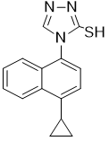 4-(1-環(huán)丙基萘-4-基)-4H-1,2,4-三唑-3-硫醇